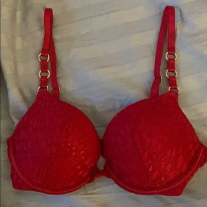 Victoria’s Secret bombshell bra with gold accent